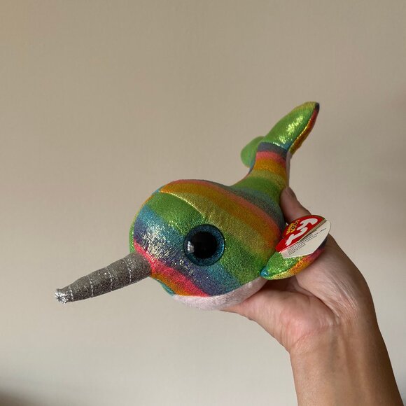 The Beanie Boo's Collection Nori Narwhal Stuffed Animal - Picture 2 of 12
